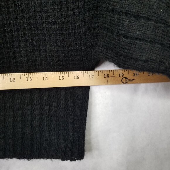 TESSORI Balloon Sleeve Sweater Women's XL Black Star Knit Mohair Wool Twee 60's - Picture 14 of 14